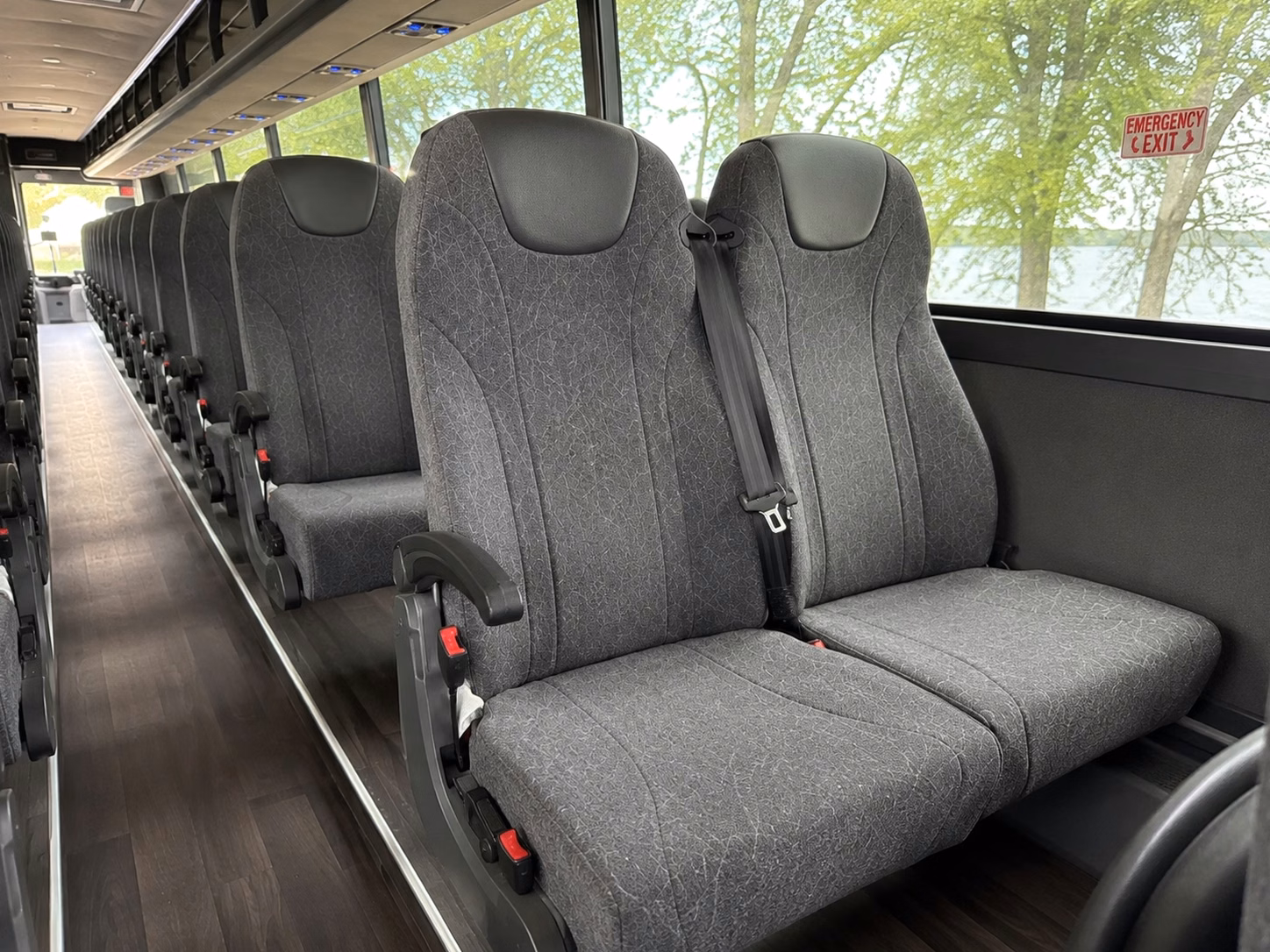 bloomington charter bus rental inside